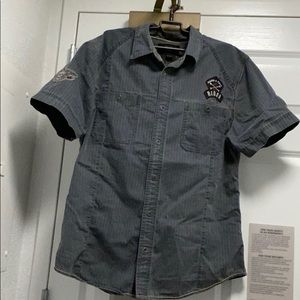 Harley Davidson Short Sleeve Button Up